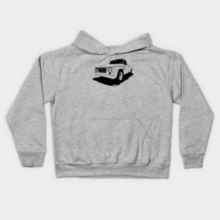 1965 Dodge D-100 Sweptline - stylized on light background Kids Hoodie